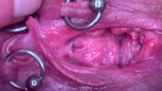 Extreme Close Up Pee and My Pierced Pussy and Clit Compilation 4 Videos